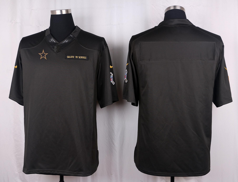 Dallas Cowboys Blank 2016 Nike Anthracite Salute to Service Limited Jersey